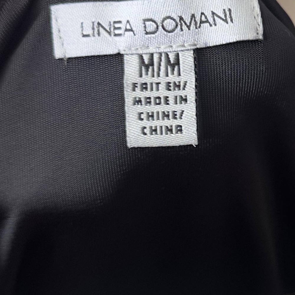 Linea Domani Black Ruched Shirt - Picture 2 of 2